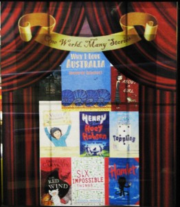 Window sized poster of the Book Week book covers