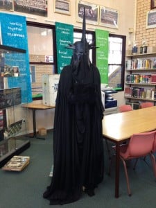 photo of the full length view of the witch king costume.