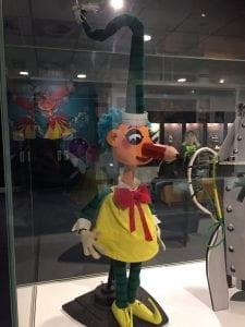 The Mr Squiggle puppet